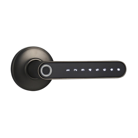 Smart Lock Fingerprint Password Electric Digital Lock Alloy Keyless Security Door Handle For Home