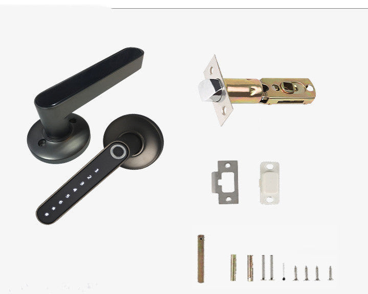 Smart Lock Fingerprint Password Electric Digital Lock  Alloy Keyless Security Door Handle For Home